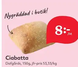 Östenssons Ciabatta erbjuda