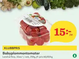 Östenssons Babyplommontomater erbjuda