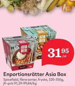 Östenssons Enportionsrätter Asia Box erbjuda