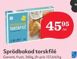 Östenssons Sprödbakad torskfilé erbjuda