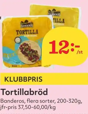 Östenssons Tortillabröd erbjuda