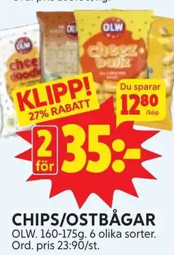 Ica Hajen Lagpris CHIPS/OSTBÅGAR erbjuda