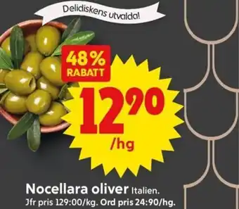 ICA Supermarket Nocellara oliver Italien. erbjuda