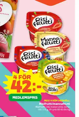 Stora Coop Risifrutti/mannafrutti erbjuda