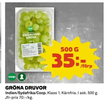 Coop GRÖNA DRUVOR erbjuda