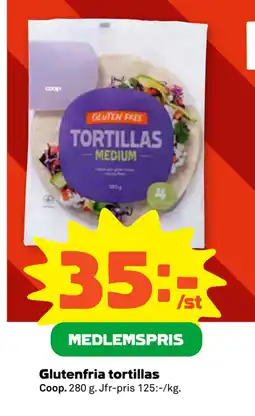 Stora Coop Glutenfria tortillas erbjuda