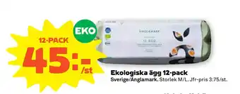 Stora Coop Ekologiska ägg 12-pack erbjuda