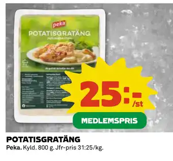 Coop POTATISGRATÄNG erbjuda