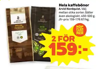 Stora Coop Hela kaffebönor erbjuda