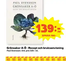 Stora Coop Grönsaker A-Ö - Recept och bruksanvisning erbjuda