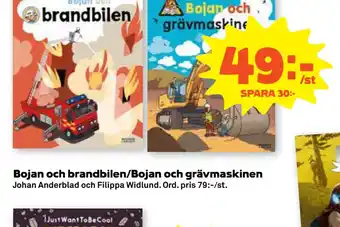 Stora Coop Bojan och brandbilen/Bojan och grävmaskinen erbjuda