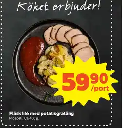 Stora Coop Fläskfilé med potatisgratäng erbjuda