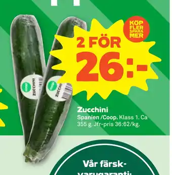 Stora Coop Zucchini erbjuda