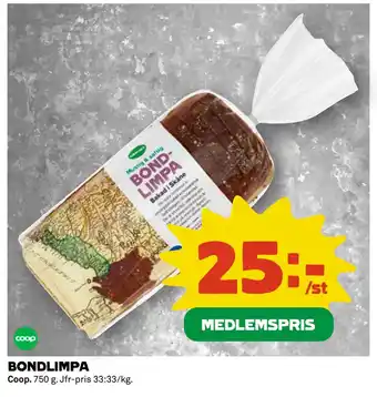 Coop BONDLIMPA erbjuda