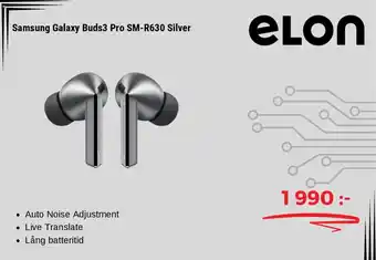 Elon Samsung Galaxy Buds3 Pro SM-R630 Silver erbjuda