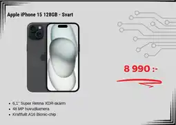 Elon Apple iPhone 15 128GB - Svart erbjuda