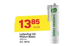 Byggmax Latexfog Vit Midun Basic erbjuda