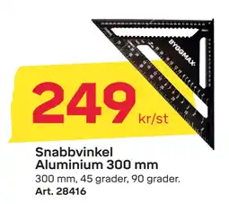 Byggmax Snabbvinkel Aluminium 300 mm erbjuda