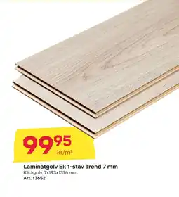 Byggmax Laminatgolv Ek 1-stav Trend 7 mm erbjuda