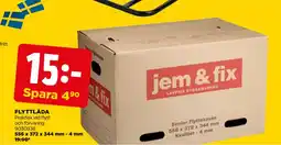 Jem&Fix FLYTTLÅDA erbjuda