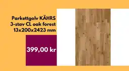 Hornbach Parkettgolv kährs 3-stav cl oak forest 13x200x2423 mm erbjuda