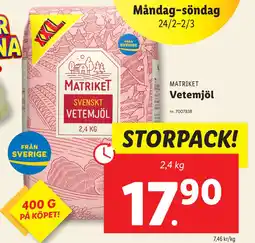 Lidl Vetemjöl erbjuda