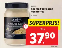 Lidl Sås med parmesan och tryffel erbjuda