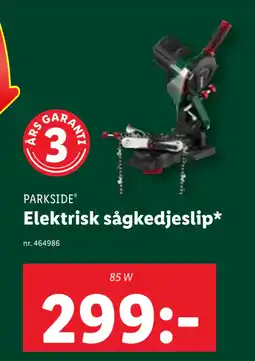 Lidl Elektrisk sågkedjeslip erbjuda