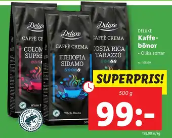 Lidl Kaffebönor erbjuda