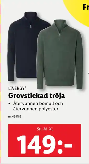 Lidl Grovstickad tröja erbjuda