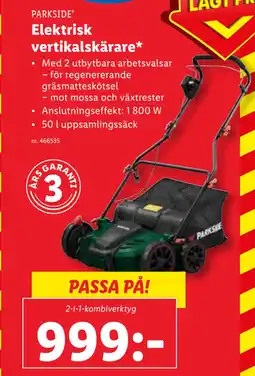 Lidl Elektrisk vertikalskärare erbjuda