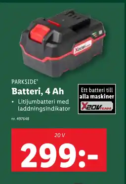 Lidl Batteri, 4 Ah erbjuda