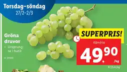 Lidl Kärnfria erbjuda