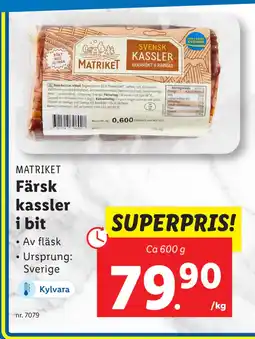 Lidl Färsk kassler i bit erbjuda