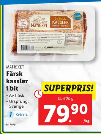 Lidl Färsk kassler i bit erbjuda