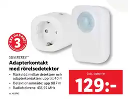 Lidl Adapterkontakt med rörelsedetektor erbjuda