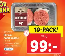 Lidl Färska hamburgare erbjuda