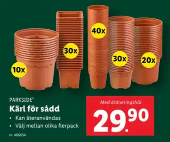 Lidl Kärl för sådd erbjuda