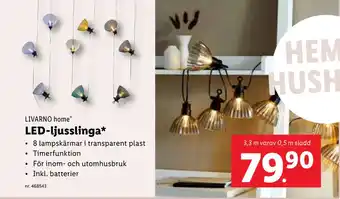 Lidl LED-ljusslinga erbjuda