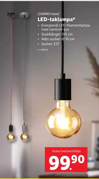 Lidl LED-taklampa erbjuda