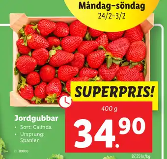 Lidl Jordgubbar erbjuda