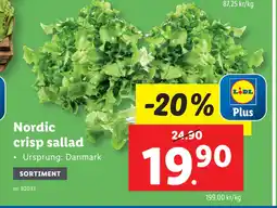 Lidl Nordic crisp sallad erbjuda