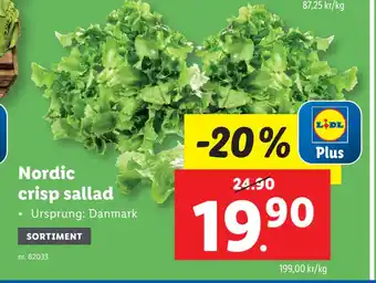 Lidl Nordic crisp sallad erbjuda