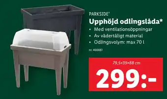 Lidl Upphöjd odlingslåda erbjuda