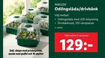 Lidl Odlingslåda/drivbänk erbjuda