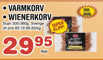 Nya Pulsen VARMKORV • WIENERKORV erbjuda