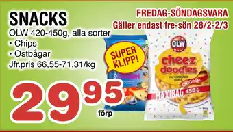 Nya Pulsen SNACKS erbjuda