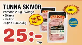 Nya Pulsen TUNNA SKIVOR erbjuda