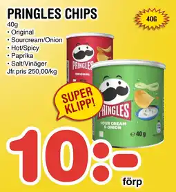 Nya Pulsen PRINGLES CHIPS erbjuda