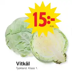 Matöppet Vitkål erbjuda